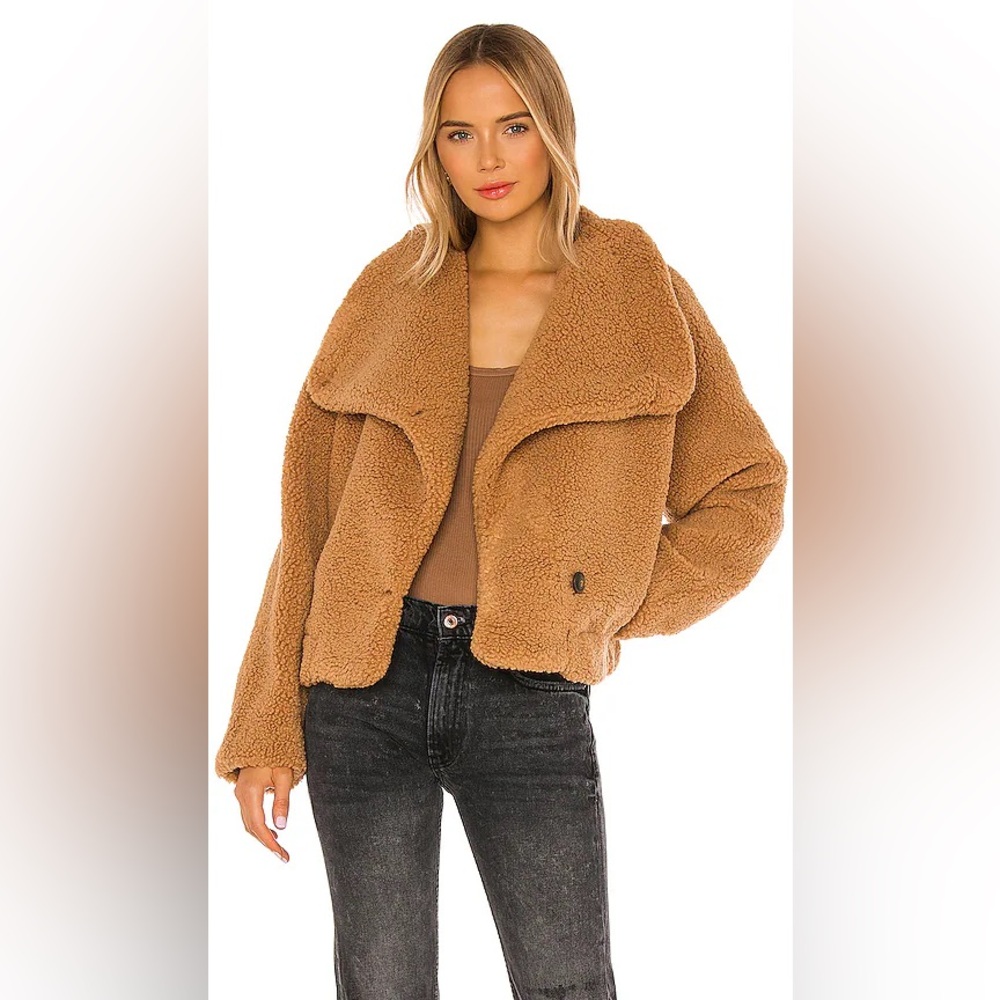 FREE PEOPLE Izzy Wrap Teddy Coat